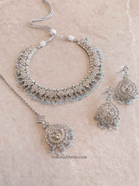 Laila Silver Necklace Sets - SOKORA JEWELSLaila Silver Necklace Sets