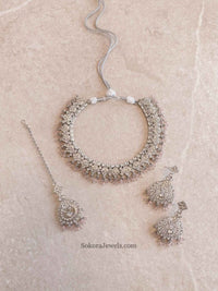 Laila Silver Necklace Sets - SOKORA JEWELSLaila Silver Necklace Sets