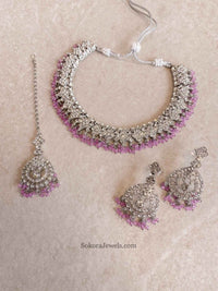 Laila Silver Necklace Sets - SOKORA JEWELSLaila Silver Necklace Sets