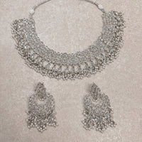 Lakhvir Necklace Set - Silver - SOKORA JEWELSLakhvir Necklace Set - Silver
