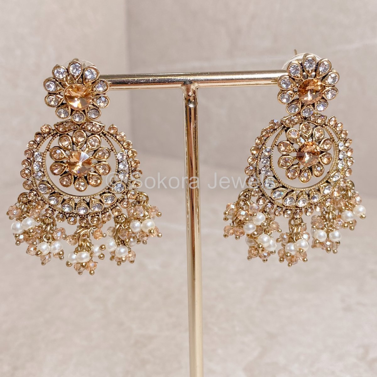Lalita Earrings - Golden - SOKORA JEWELSLalita Earrings - Golden