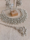 Lalita Necklace Set - Silver Pearl - SOKORA JEWELSLalita Necklace Set - Silver Pearl