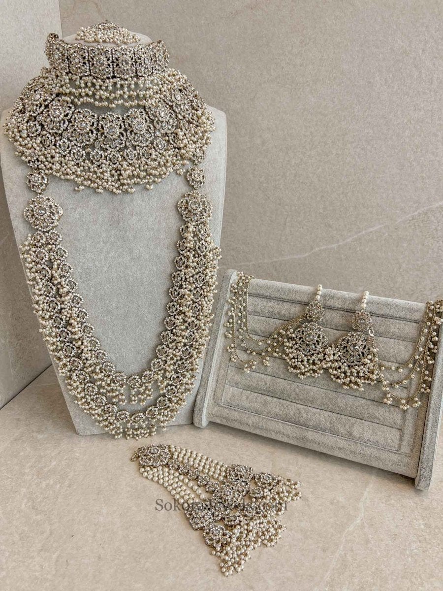 Large 6 Piece Bridal set - 3 Colours - SOKORA JEWELSLarge 6 Piece Bridal set - 3 Colourscustom