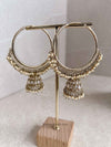 Large Jhumka Hoops - SOKORA JEWELSLarge Jhumka Hoops