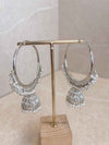 Large Jhumka Hoops - SOKORA JEWELSLarge Jhumka Hoops