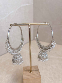 Large Jhumka Hoops - SOKORA JEWELSLarge Jhumka Hoops