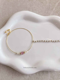 Large Pink Bead Nose ring - Clip on - SOKORA JEWELSLarge Pink Bead Nose ring - Clip onnose rings