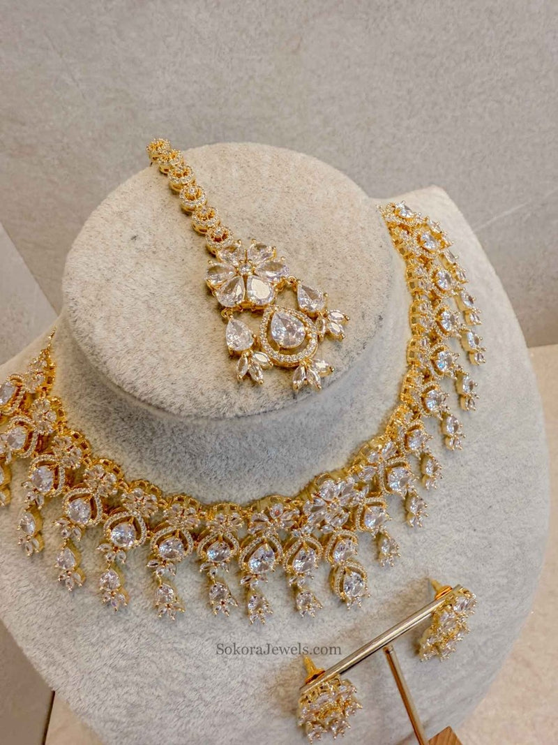 Large Statement Antique Diamante Set - SOKORA JEWELSLarge Statement Antique Diamante SetNECKLACE SETS