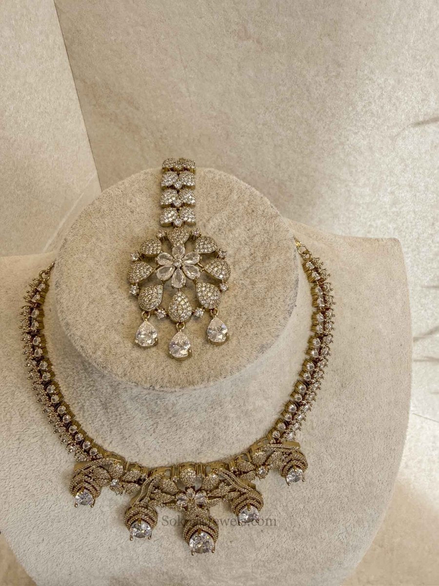 Large Statement Antique Diamante Set - SOKORA JEWELSLarge Statement Antique Diamante SetNECKLACE SETS