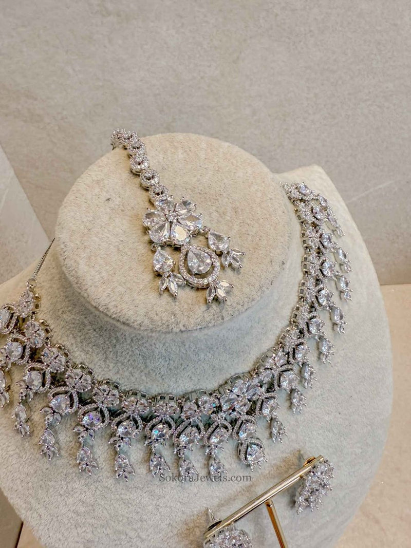 Large Statement Antique Diamante Set - SOKORA JEWELSLarge Statement Antique Diamante SetNECKLACE SETS