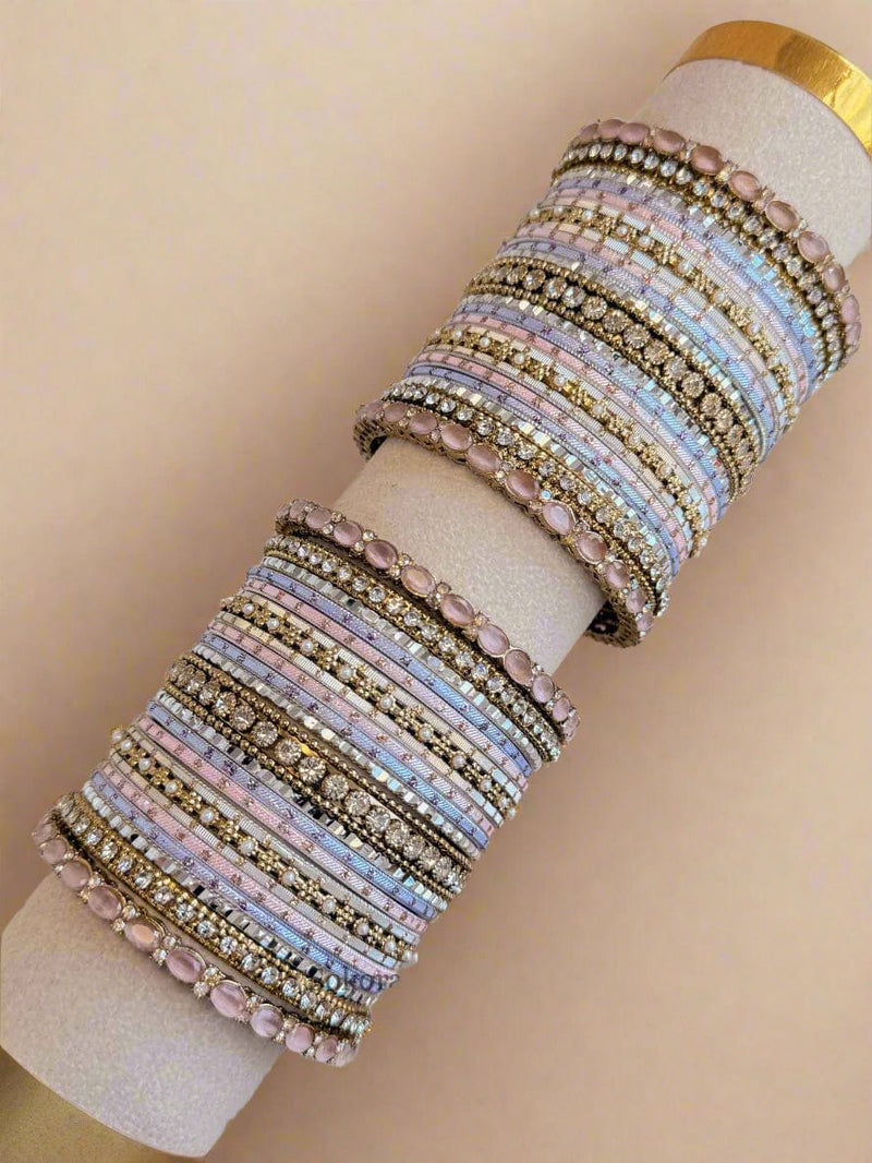 Lavender & Pink Bangle set - SOKORA JEWELSLavender & Pink Bangle setBANGLES