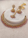 Leena Faux Kundan Set - Purple - SOKORA JEWELSLeena Faux Kundan Set - PurpleNECKLACE SETS