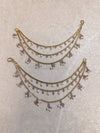 Light Purple Earring chains - SOKORA JEWELSLight Purple Earring chainsEARRINGS