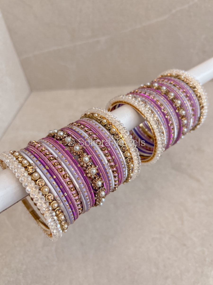 Lilac Bangle Stack - SOKORA JEWELSLilac Bangle StackBANGLES