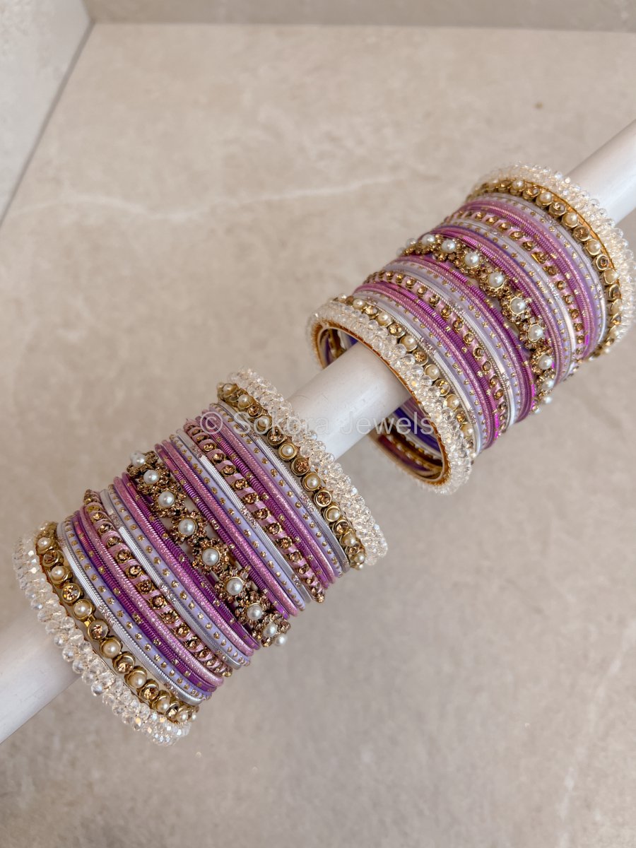 Lilac Bangle Stack - SOKORA JEWELSLilac Bangle StackBANGLES