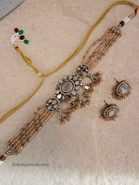 Lishba Mirrored Choker Set - SOKORA JEWELSLishba Mirrored Choker Set