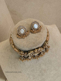 Lishba Mirrored Choker Set - SOKORA JEWELSLishba Mirrored Choker Set