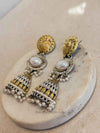 Long Gold & Silver Tribal Jhumkas - SOKORA JEWELSLong Gold & Silver Tribal Jhumkas