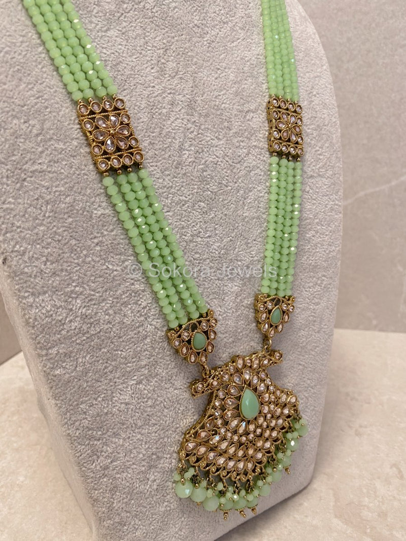 Long Necklace - Mint - SOKORA JEWELSLong Necklace - Mint