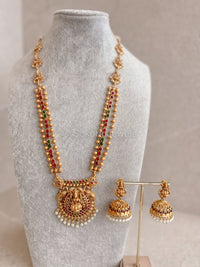 Long Temple Mala set (Thicker earring stems) - SOKORA JEWELSLong Temple Mala set (Thicker earring stems)