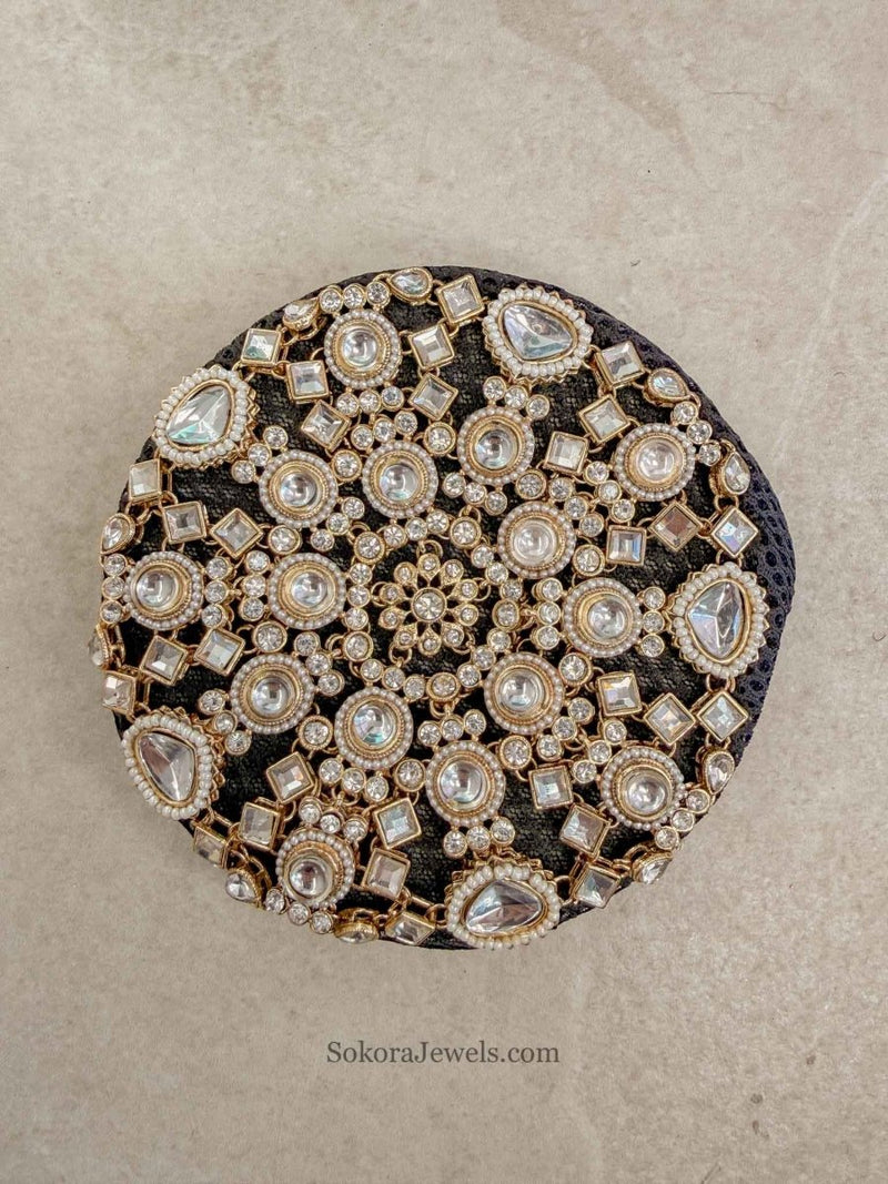 Luxury Embellished Bridal Bun Base & Statement Bun Cover - SOKORA JEWELSLuxury Embellished Bridal Bun Base & Statement Bun Cover