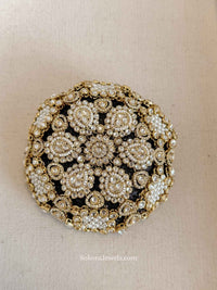 Luxury Embellished Bridal Bun Base & Statement Bun Cover - SOKORA JEWELSLuxury Embellished Bridal Bun Base & Statement Bun Cover