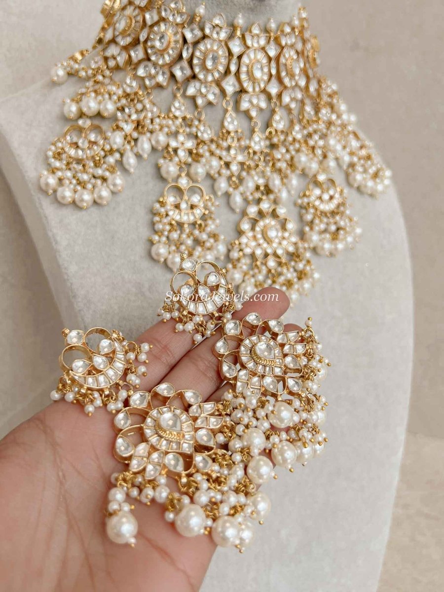 Luxury Gold Plated Pearl Kundan Bridal Jewellery Set – Heritage Collection - SOKORA JEWELSLuxury Gold Plated Pearl Kundan Bridal Jewellery Set – Heritage Collection