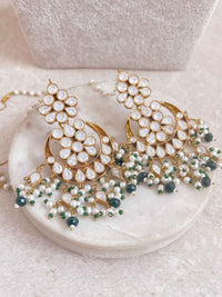 Luxury Green Kundan Bridal Choker Earring Set – Heritage Collection - SOKORA JEWELSLuxury Green Kundan Bridal Choker Earring Set – Heritage Collection