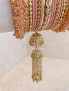 Luxury Jabeen Tassel Bangle set - Peach - SOKORA JEWELSLuxury Jabeen Tassel Bangle set - PeachBANGLES