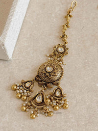 Luxury Kundan Bridal Choker Set – Gold Plated Statement Drop Set - SOKORA JEWELSLuxury Kundan Bridal Choker Set – Gold Plated Statement Drop Set