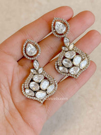 Luxury Moissanite Kundan Earrings - SOKORA JEWELSLuxury Moissanite Kundan Earrings