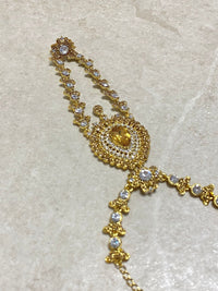Antique gold Hand Harness - Gold/Clear