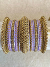 Maharani Bridal Bangle Set - Lilac - SOKORA JEWELSMaharani Bridal Bangle Set - LilacBANGLES