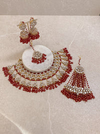 Mahira Bridal set - Maroon - SOKORA JEWELSMahira Bridal set - Marooncustom