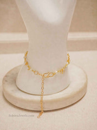 Manal Moon Charm Hand Harness - SOKORA JEWELSManal Moon Charm Hand Harness