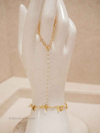 Manal Moon Charm Hand Harness - SOKORA JEWELSManal Moon Charm Hand Harness