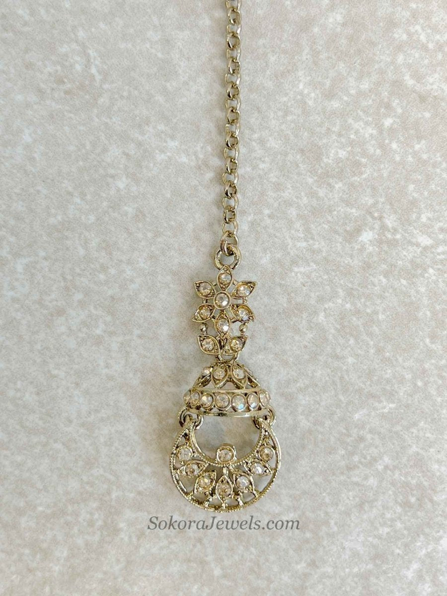 Marie Small Golden Necklace Set - SOKORA JEWELSMarie Small Golden Necklace SetNECKLACE SETS