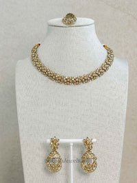 Marie Small Golden Necklace Set - SOKORA JEWELSMarie Small Golden Necklace SetNECKLACE SETS