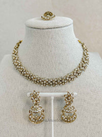 Marie Small Golden Necklace Set - SOKORA JEWELSMarie Small Golden Necklace SetNECKLACE SETS