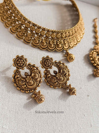 Matt Gold Choker set - SOKORA JEWELSMatt Gold Choker set