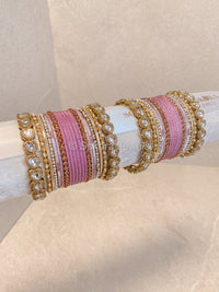 Mauve Midi Sweetheart Bangle Set - SOKORA JEWELSMauve Midi Sweetheart Bangle SetBANGLES