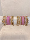 Mauve Midi Sweetheart Bangle Set - SOKORA JEWELSMauve Midi Sweetheart Bangle SetBANGLES