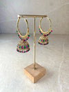 Medium Golden Jhumka Hoops - 3 Colours - SOKORA JEWELSMedium Golden Jhumka Hoops - 3 Colours