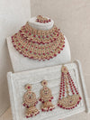 Meera Bridal Set - Maroon - SOKORA JEWELSMeera Bridal Set - Maroon