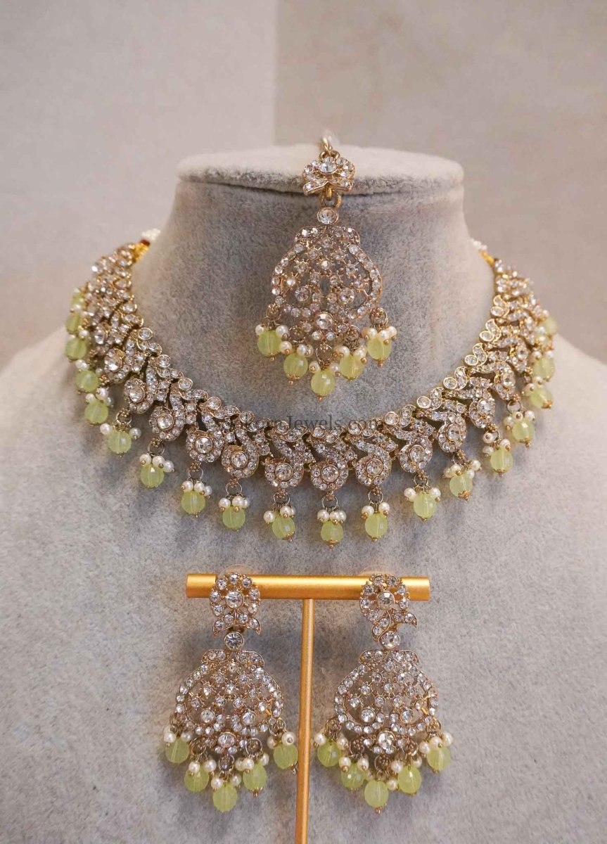 Mehak Clear Necklace sets - SOKORA JEWELSMehak Clear Necklace sets