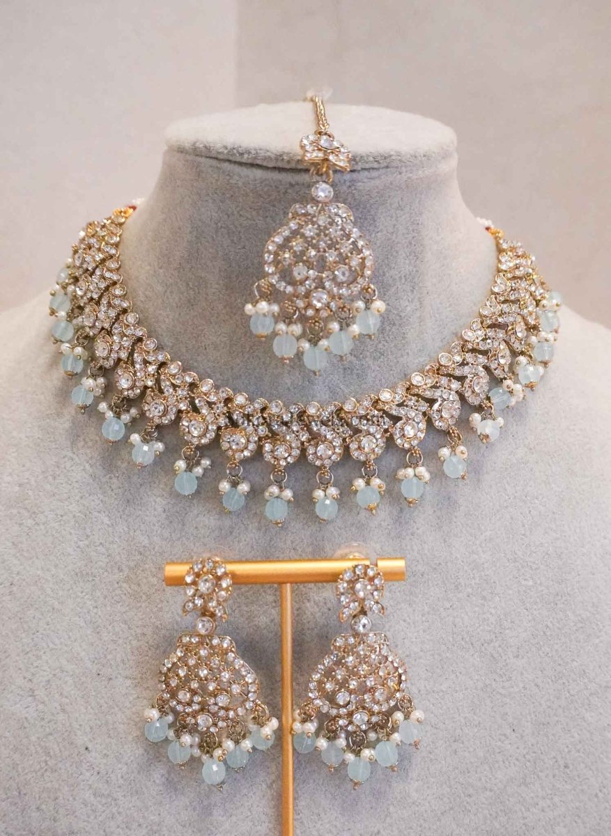 Mehak Clear Necklace sets - SOKORA JEWELSMehak Clear Necklace sets