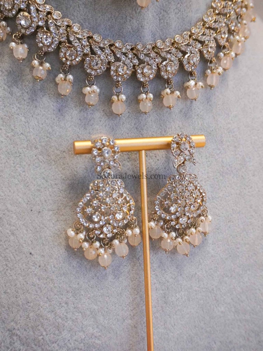 Mehak Clear Necklace sets - SOKORA JEWELSMehak Clear Necklace sets