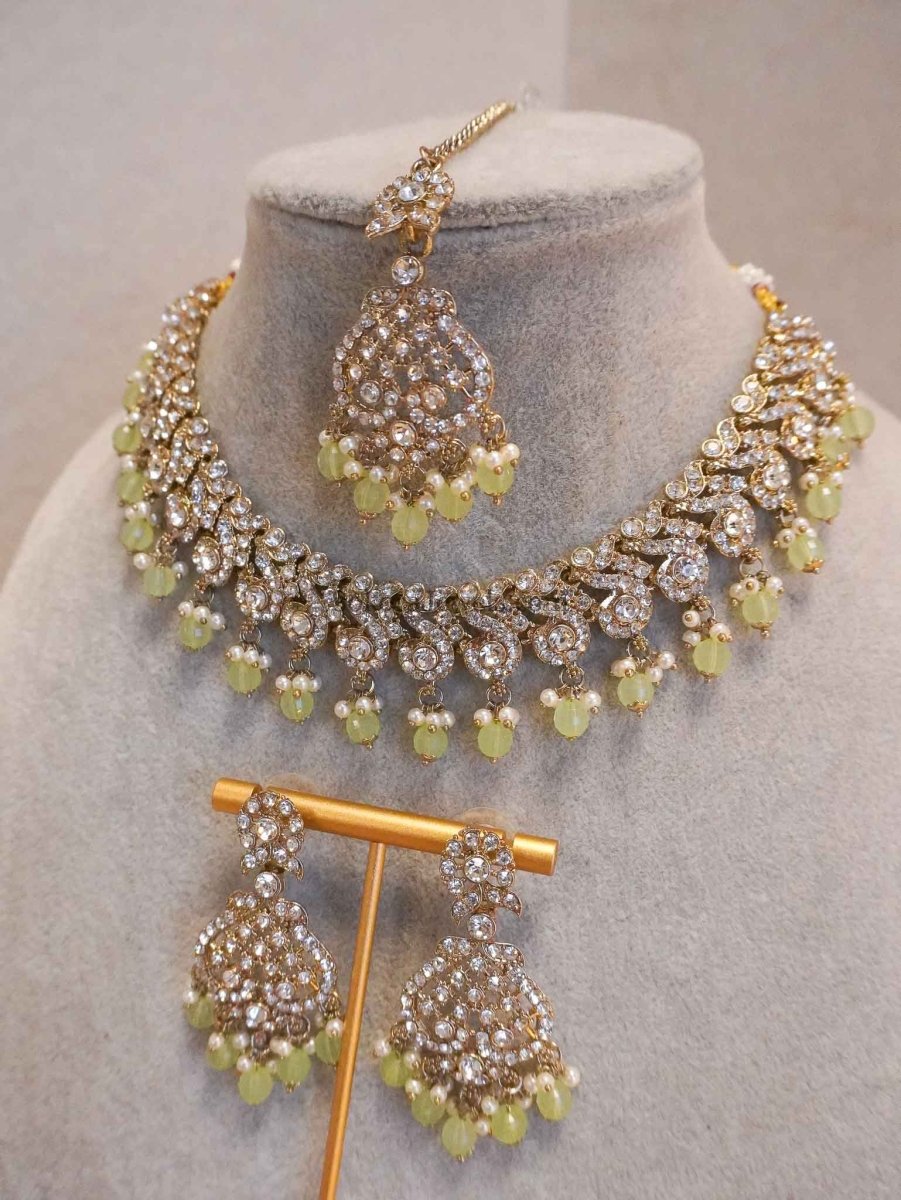 Mehak Clear Necklace sets - SOKORA JEWELSMehak Clear Necklace sets