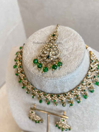 Mehak Golden Necklace sets - SOKORA JEWELSMehak Golden Necklace sets