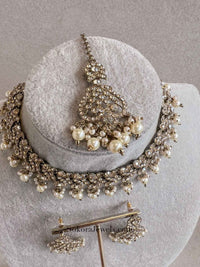 Mehak Golden Necklace sets - SOKORA JEWELSMehak Golden Necklace sets